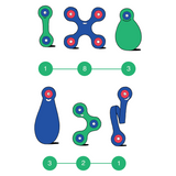 Clixo Itsy Pack - Green/Blue