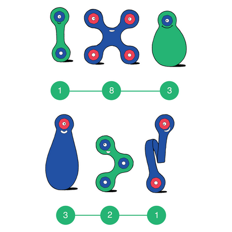 Clixo Itsy Pack - Green/Blue