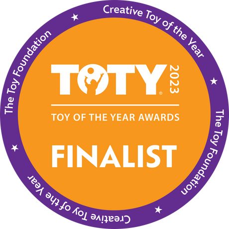 2023 TOTY Creative Toy of the Year Finalist award seal from The Toy Foundation.