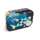 Clixo Expedition Ocean Creatures 24-piece glow-in-the-dark toy building set packaging for ages 6–10.