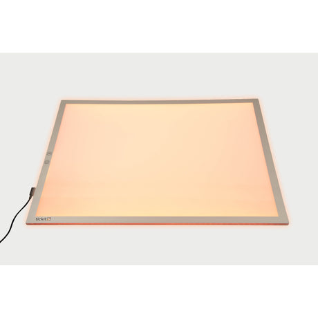 A large, slim LED panel with adjustable color settings, ideal for sensory play, light exploration, and enhancing visual learning activities.