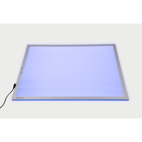 A large, slim LED panel with adjustable color settings, ideal for sensory play, light exploration, and enhancing visual learning activities.