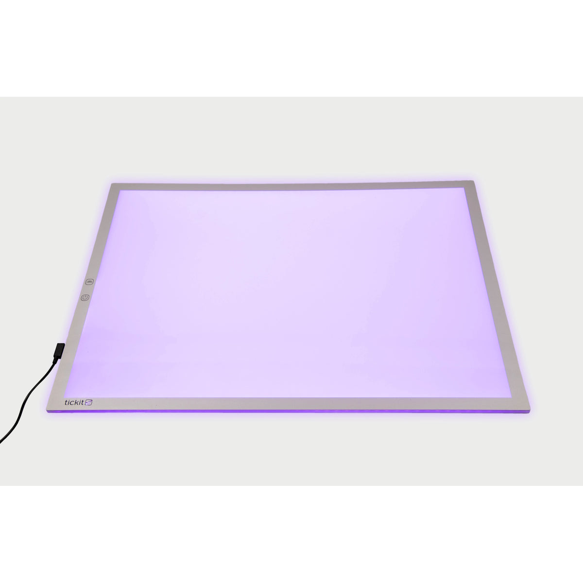 A large, slim LED panel with adjustable color settings, ideal for sensory play, light exploration, and enhancing visual learning activities.