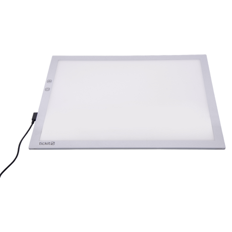A medium-sized LED panel with adjustable color-changing lights, perfect for sensory exploration, color mixing, and visual learning activities.