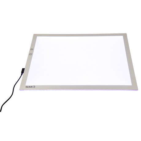A medium-sized LED panel with adjustable color-changing lights, perfect for sensory exploration, color mixing, and visual learning activities.