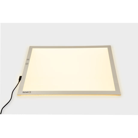 A medium-sized LED panel with adjustable color-changing lights, perfect for sensory exploration, color mixing, and visual learning activities.