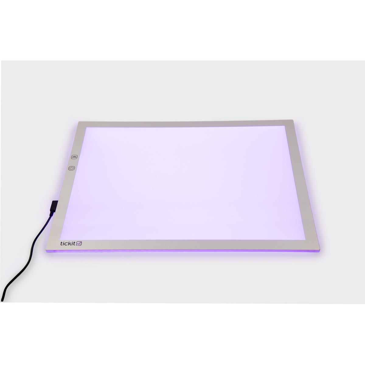A medium-sized LED panel with adjustable color-changing lights, perfect for sensory exploration, color mixing, and visual learning activities.