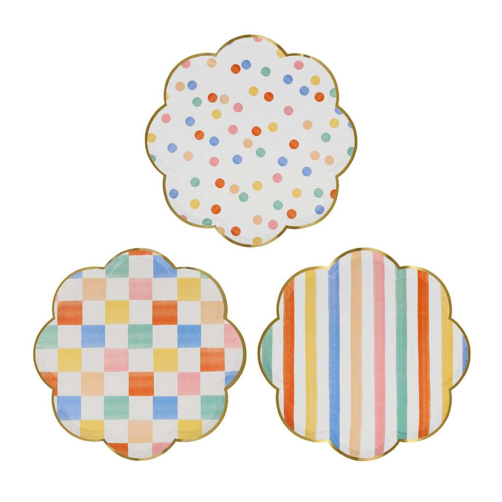 Featuring bold, vibrant designs in a mix of playful colours - perfect for serving treats at festive gatherings or parties.