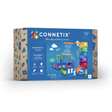 Connetix Rainbow Ball Run 66-piece expansion pack box showing clear tubes, magnetic tiles, and colorful balls.