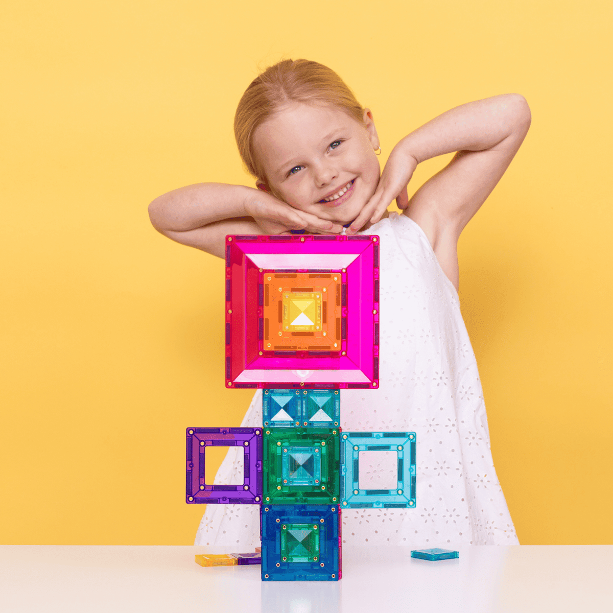 CONNETIX Magnetic Tiles BRIGHT Portal Pack 48 pcs.