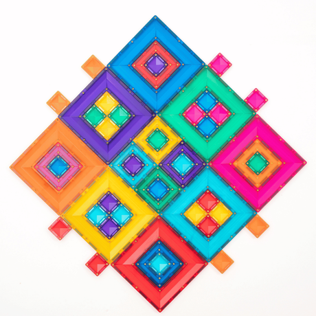CONNETIX Magnetic Tiles BRIGHT Portal Pack 48 pcs.
