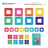 CONNETIX Magnetic Tiles BRIGHT Portal Pack 48 pcs.
