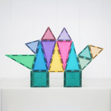CONNETIX Magnetic Tiles GLITTER Castle Pack 48 pcs.