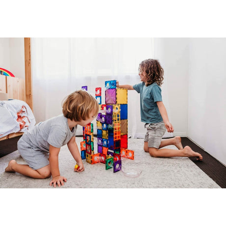 CONNETIX Magnetic Tiles RAINBOW Ball Run Pack 92 pcs.