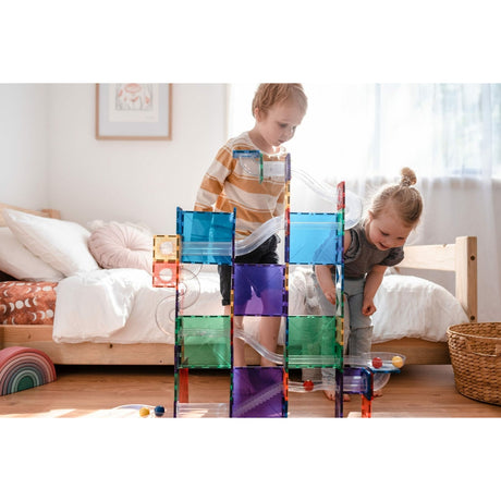 CONNETIX Magnetic Tiles RAINBOW Ball Run Pack 92 pcs.