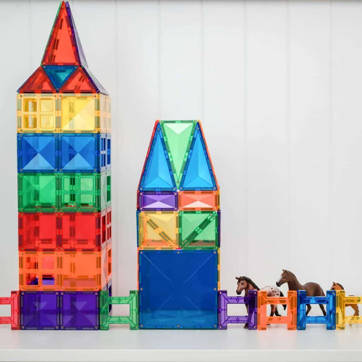 CONNETIX Magnetic Tiles RAINBOW Creative Pack 102 pcs.