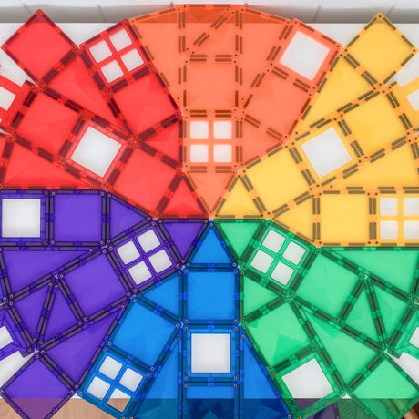 CONNETIX Magnetic Tiles RAINBOW Creative Pack 102 pcs.