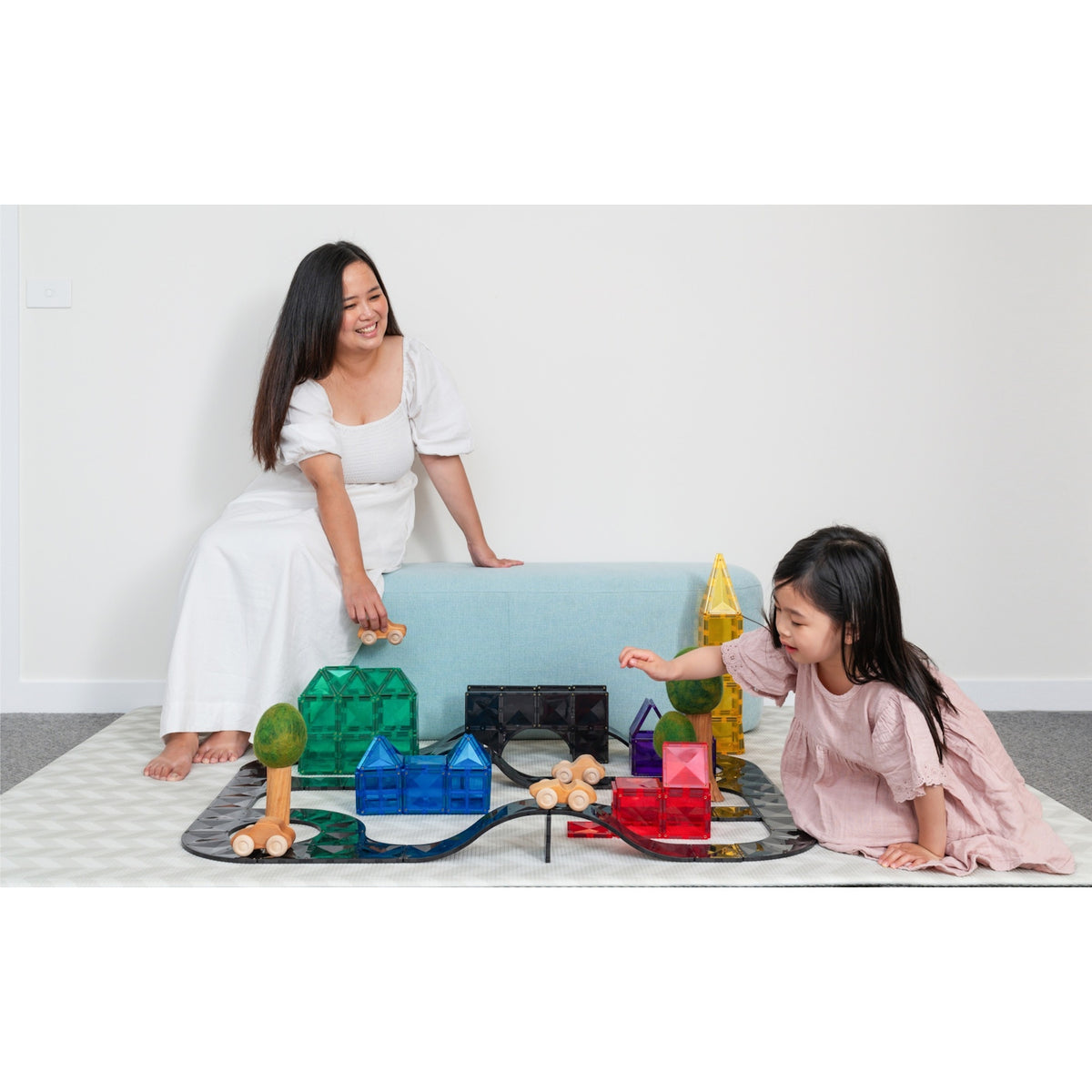 CONNETIX Magnetic Tiles ROADS Creative Pack 48 pcs.