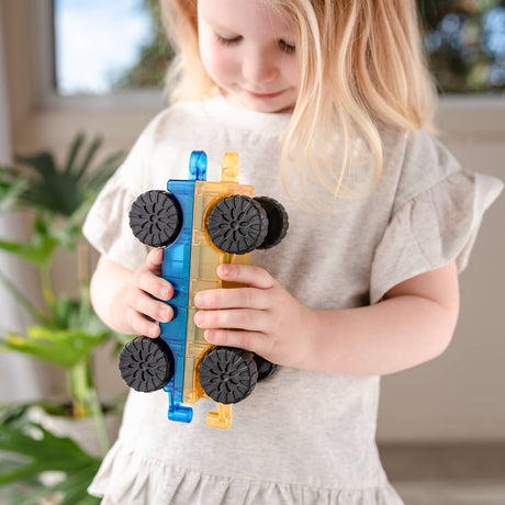 CONNETIX Magnetic Tiles RAINBOW Car Pack 2pcs.