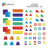 CONNETIX Magnetic Tiles RAINBOW Creative Pack 102 pcs.