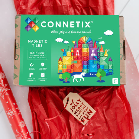CONNETIX Magnetic Tiles RAINBOW Creative Pack 102 pcs.