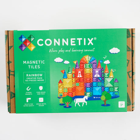 CONNETIX Magnetic Tiles RAINBOW Creative Pack 102 pcs.