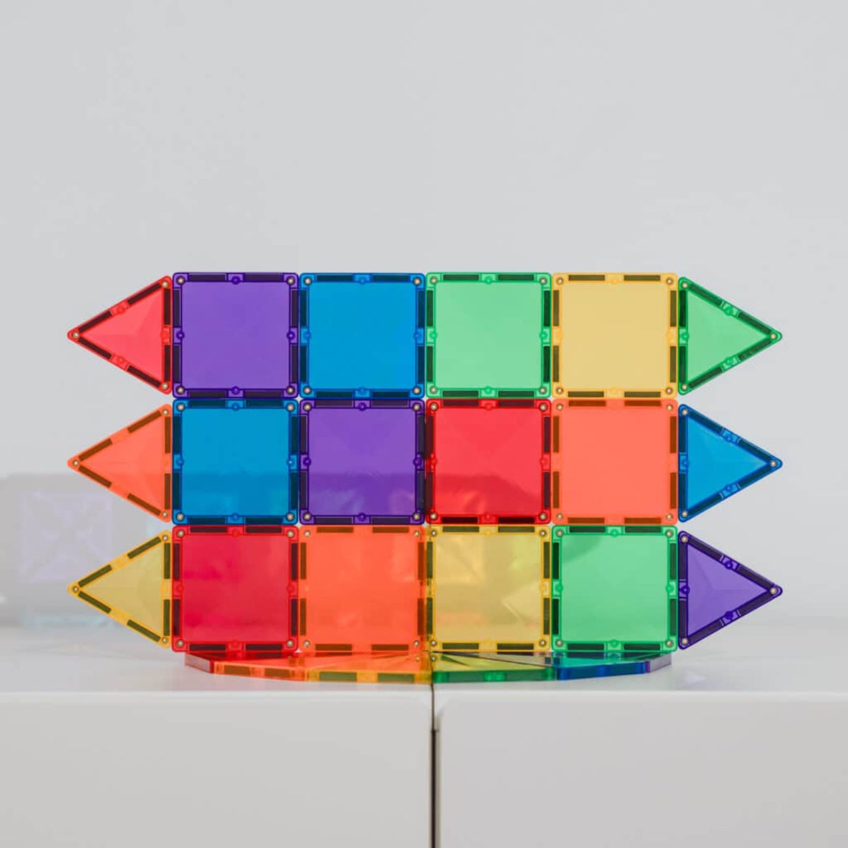CONNETIX Magnetic Tiles RAINBOW Mini Pack 24 pcs.