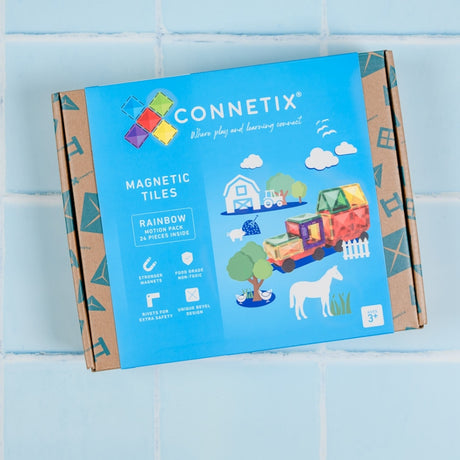 CONNETIX Magnetic Tiles RAINBOW Motion Pack 24 pcs.