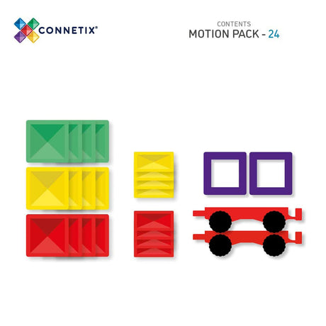 CONNETIX Magnetic Tiles RAINBOW Motion Pack 24 pcs.