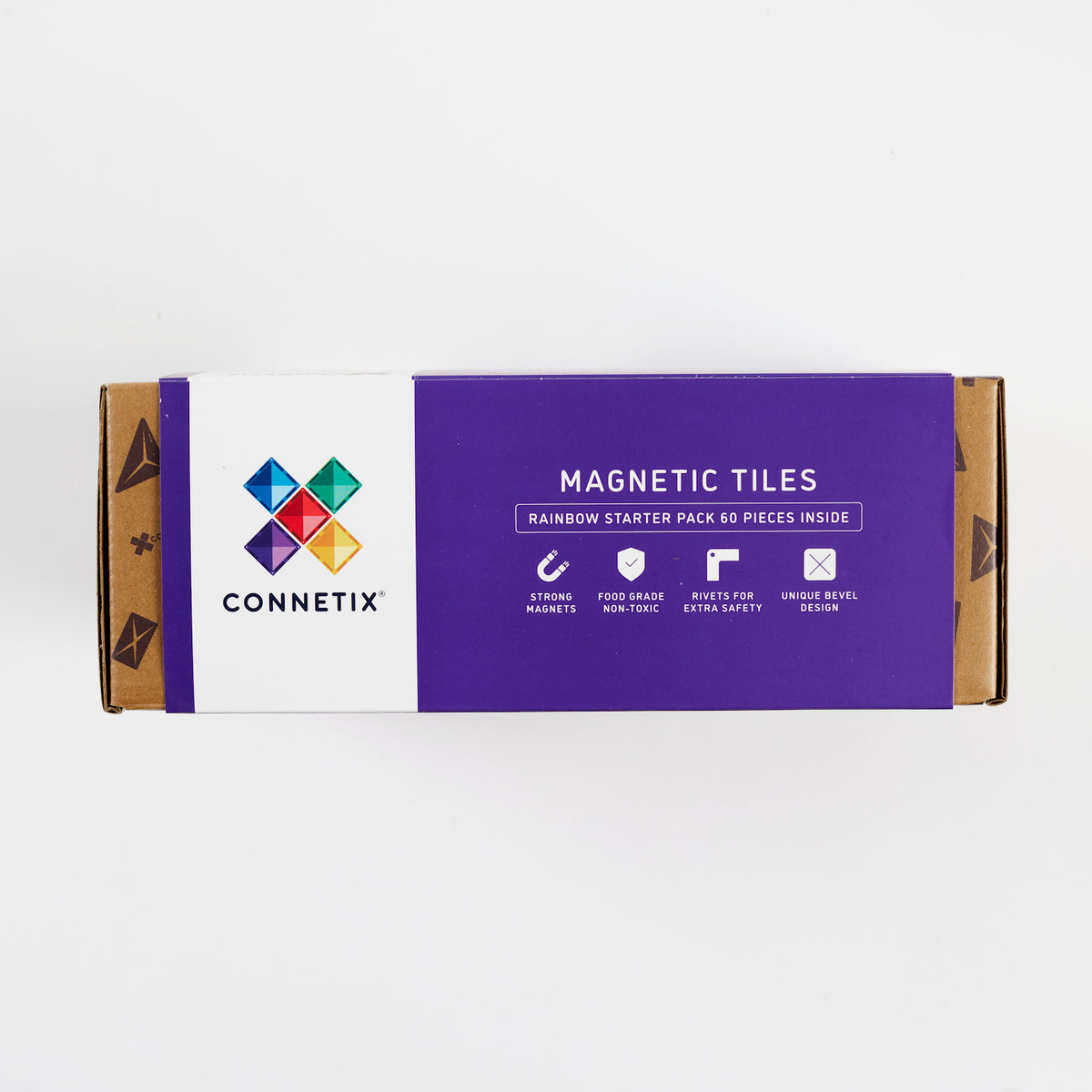 CONNETIX Magnetic Tiles RAINBOW Starter Pack 60 pcs.