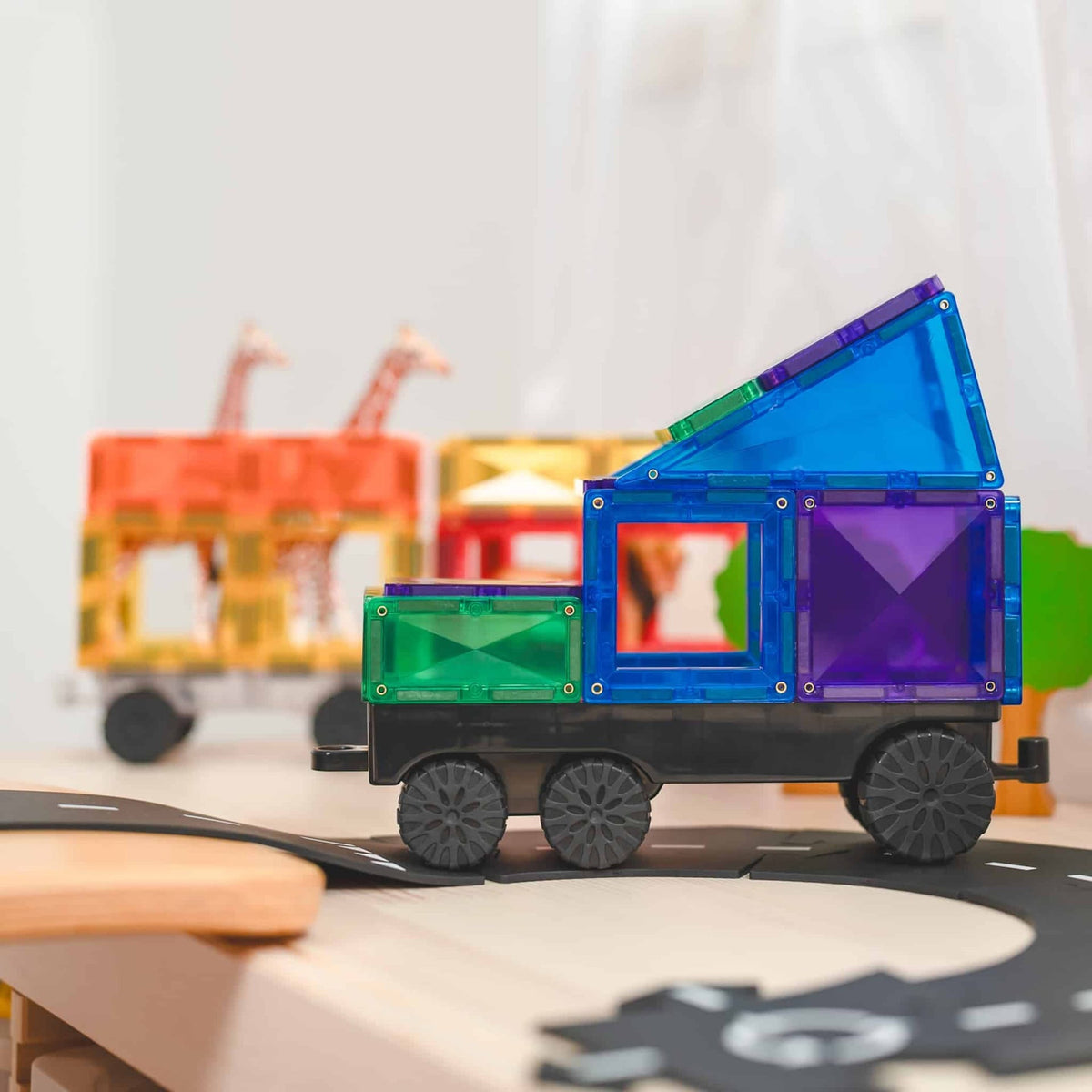 CONNETIX Magnetic Tiles RAINBOW Transport Pack 50 pcs.
