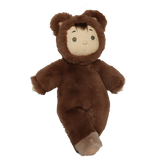Olli Ella Cozy Day Dinkum Doll Bobby Bear plush toy doll standing against a white background.