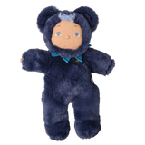 Olli Ella Cozy Dinkum Doll Blueberry Bear plush toy on a white background.