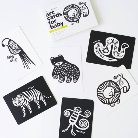 Art Cards for Baby - Jungle Animals - Infant Flash Cards