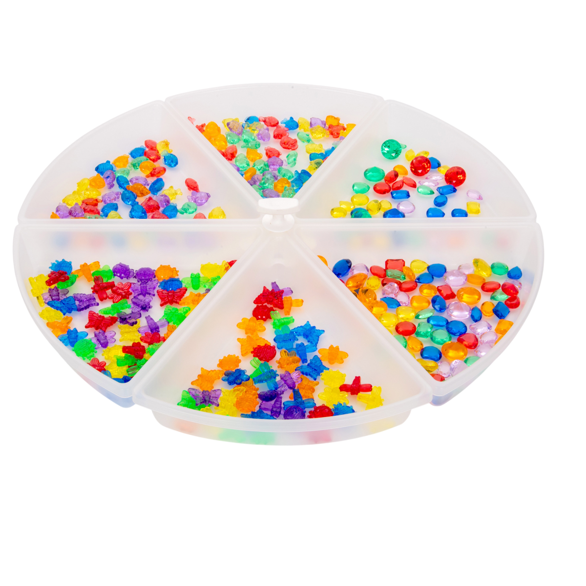 Semi-translucent white trays made from smooth and durable polypropylene, designed to fit inside Sensory Mood Discovery Table or used in free play on a table or floor.
