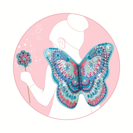 A DIY kit featuring whimsical materials for kids to decorate their own magical fairy wings and sparkling wands.