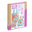 A DIY kit with a cotton tote bag and colourful dyes for kids to create their own vibrant, tie-dye accessory.