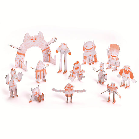 Djeco Colour Assemble Play - Team Monsters