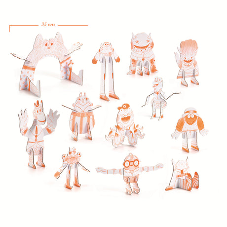 Djeco Colour Assemble Play - Team Monsters