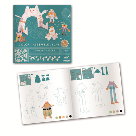 Djeco Colour Assemble Play - Team Monsters