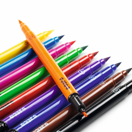 Djeco Colours - 10 Classic Felt Brush Pens