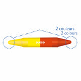 Djeco Colours - 8 Duo Crayons