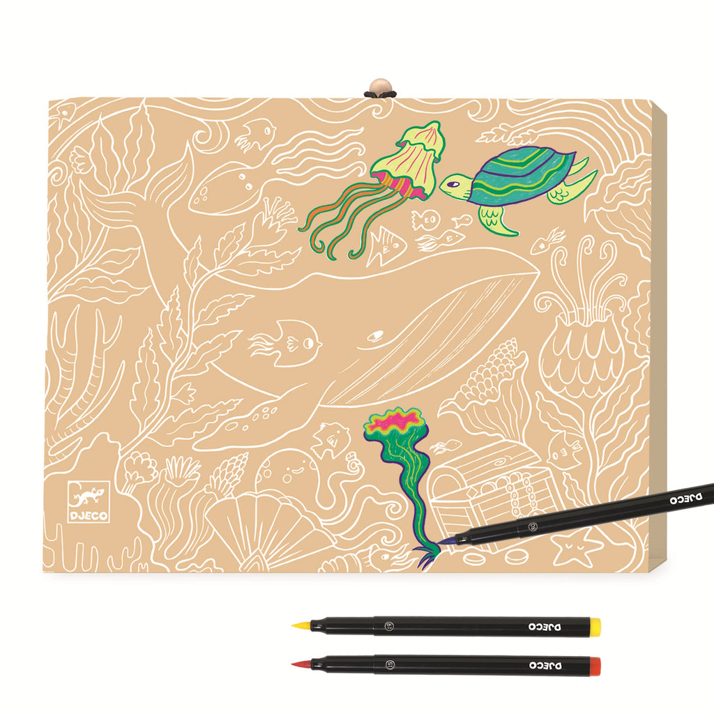 A set featuring chunky, easy-grip brush pens in vibrant colors, designed for young children learning to draw and paint.