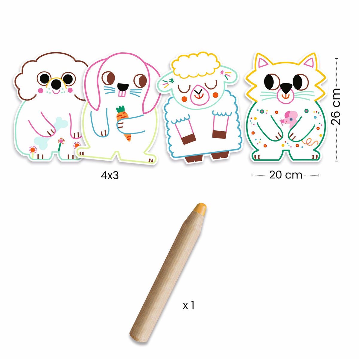Djeco First Colouring - Pets
