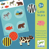 Djeco First Games - Lotto Feathers and Fur