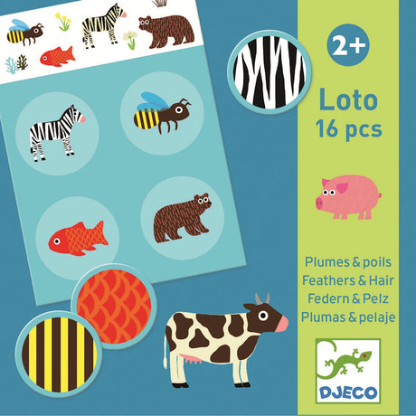 Djeco First Games - Lotto Feathers and Fur