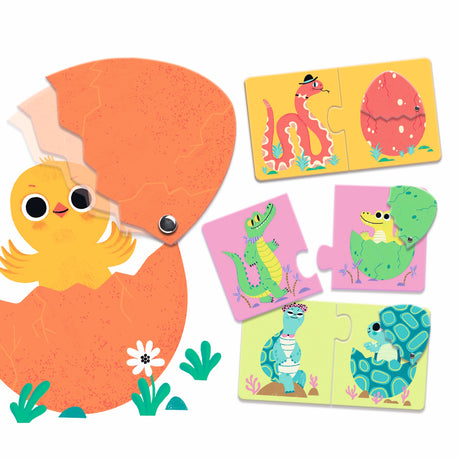 Djeco First Puzzle - Duo Articulo In The Egg