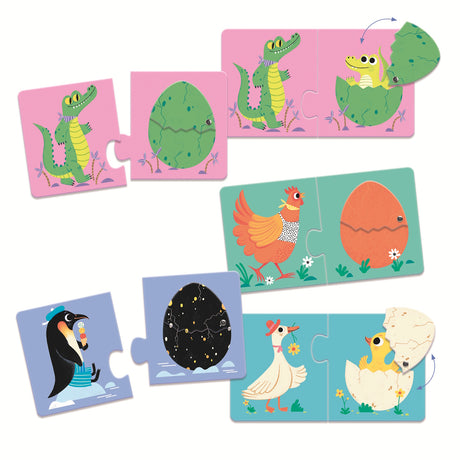 Djeco First Puzzle - Duo Articulo In The Egg