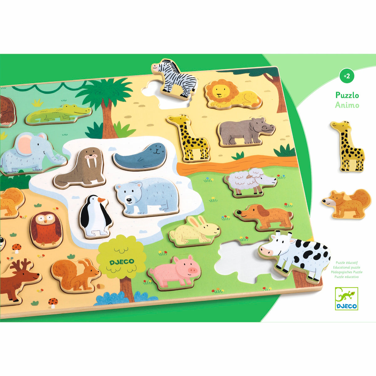 Djeco First Puzzle - Puzzlo Animo