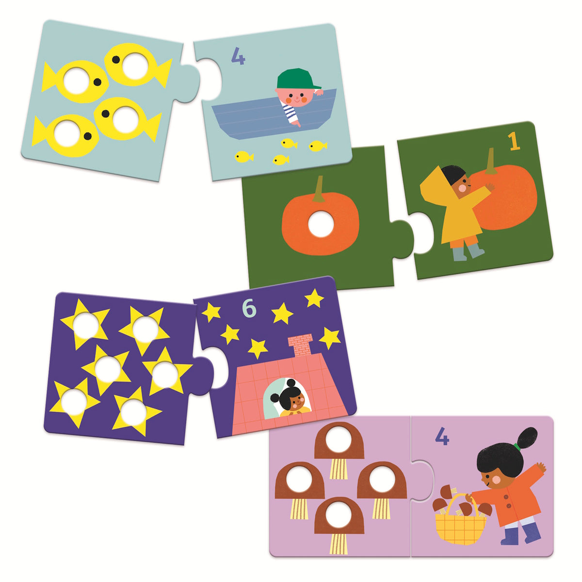 Djeco First Puzzles - Duo First Numbers